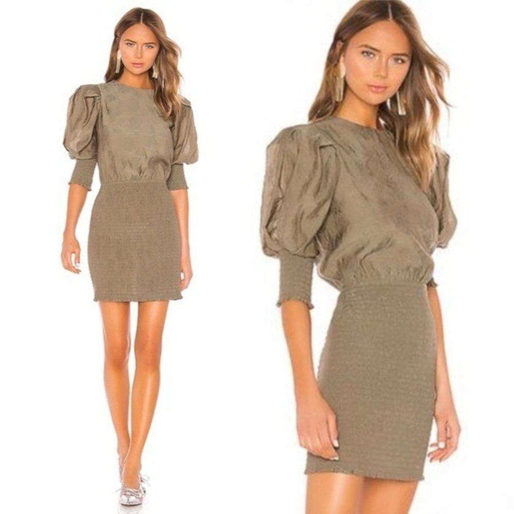 Rebecca Minkoff Geneva Dress in Army Green‎